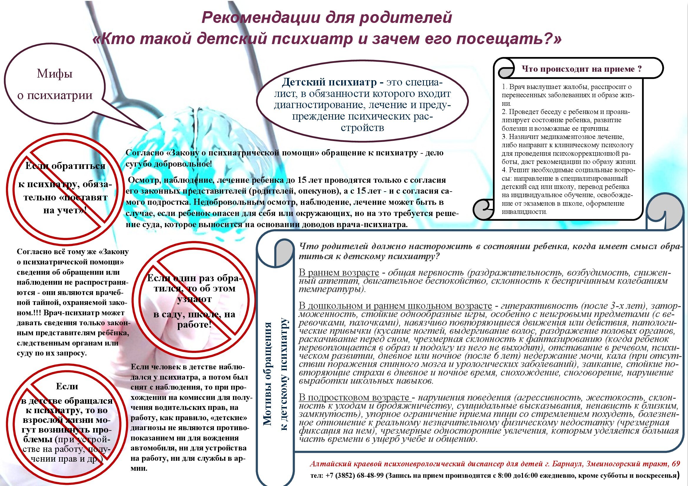 Рекомендации для родителей «Кто такой детский психиатр и зачем его  посещать?» – МАДОУ 